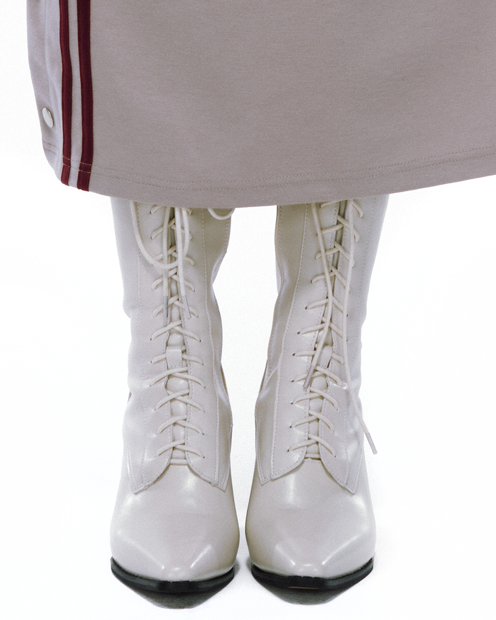 Lace Up Boots (Ivory)