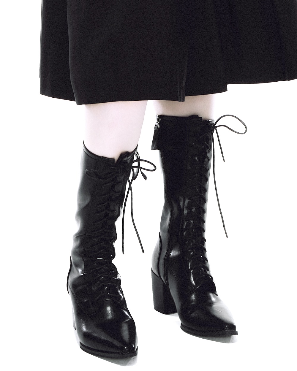 Lace Up Boots (Black)